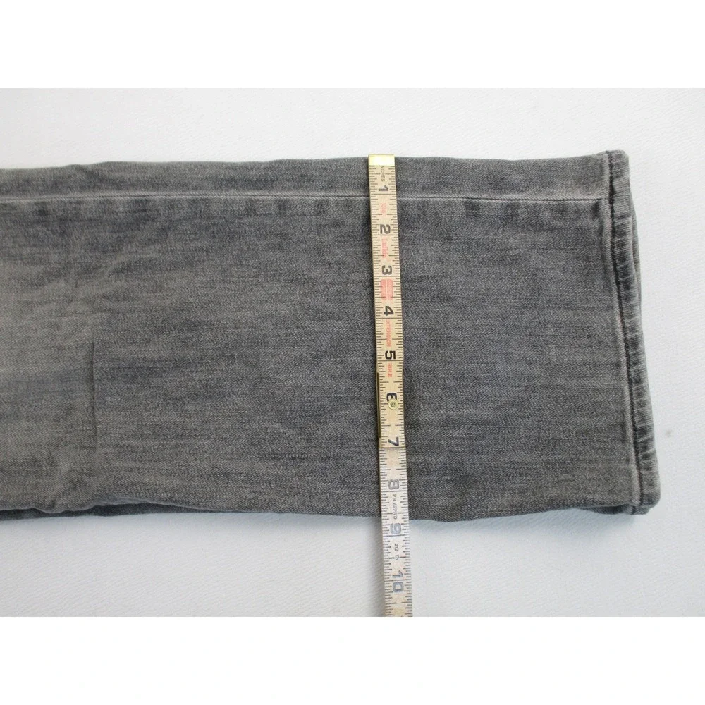 True Religion Ricky Jeans Mens 42 Gray Relaxed Fit Flap Pocket Horseshoe Faded